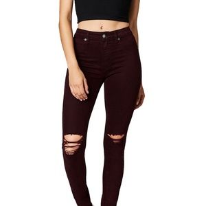 Carmar 'Robin' Burgundy Skinny Jeans 27